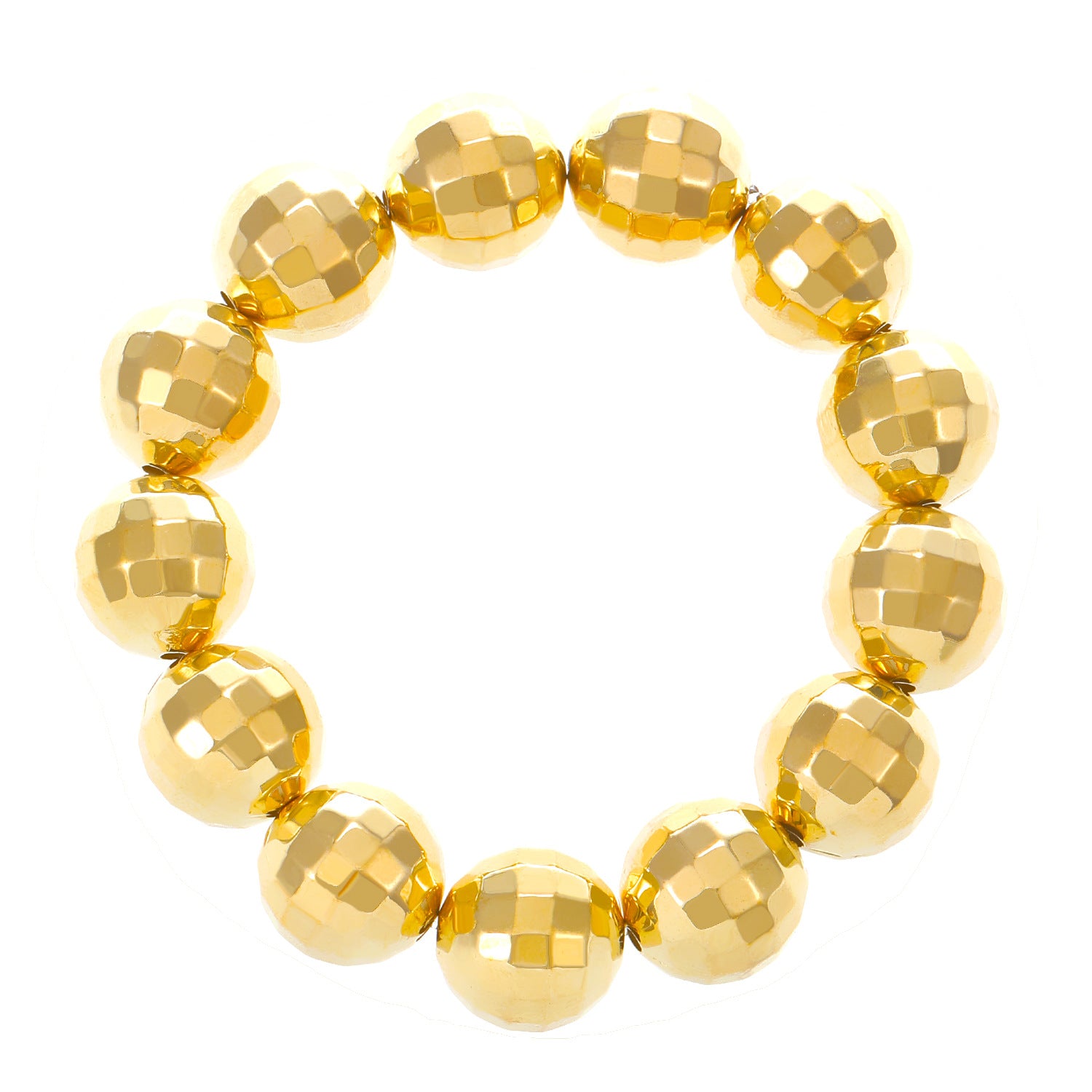 Wholesale Round Earrings Necklace Disco Bracelet Women Set Electroplating Jewelry